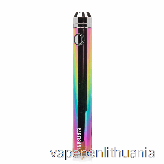 Cartisan Ego Spinner Twist 1300 510 Baterija Rainbow Vape Skystis